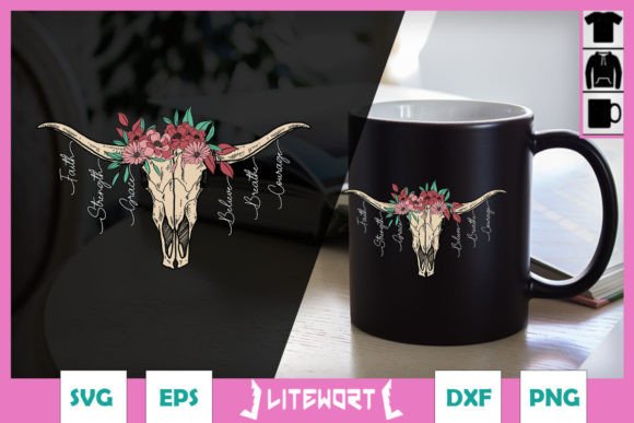 Boho Cow Skull SVG Review for Real Projects
