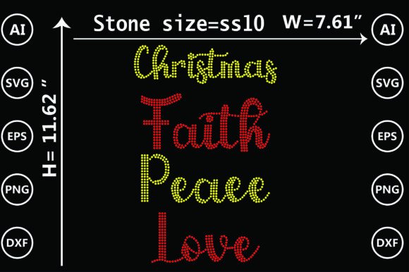 Christmas, Faith, Rhinestone Design Review for Real Projects