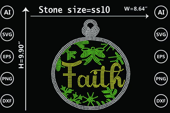 Christmas Faith Rhinestone Design Review for Real Projects