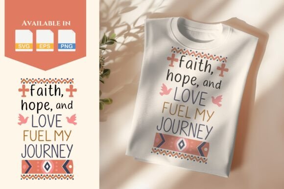 Faith, Hope, and Love Embroidery Design for Real Projects