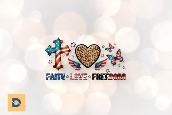 Faith Love Freedom Sublimation PNG Review: Real Project Use