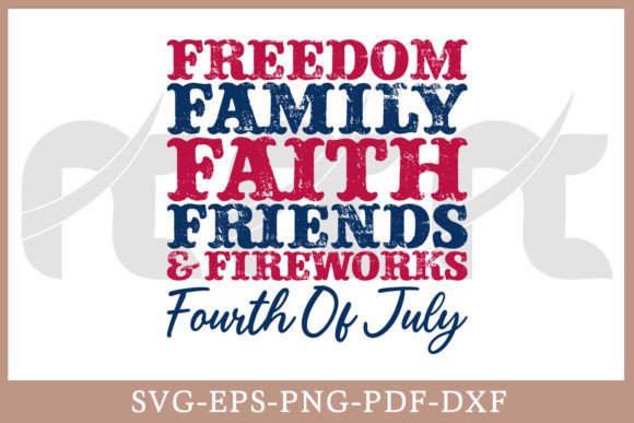 Freedom Family Faith Friends 4th of July Embroidery Design Review
