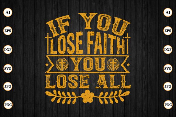 If You Lose Faith You Lose All Embroidery Design Review