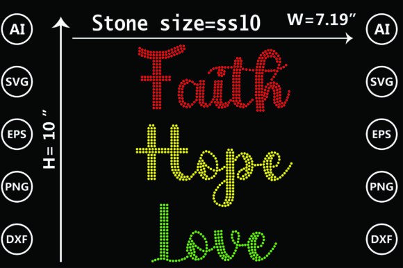 Real-World Faith Hope Love Rhinestone Design Review