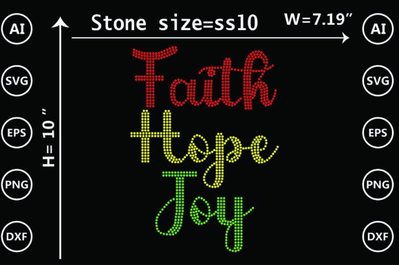 Reviewing Faith, Hope and Joy Rhinestone Design for Real Projects