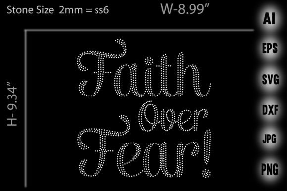 Reviewing Faith over Fear Rhinestone for Real Embroidery Projects